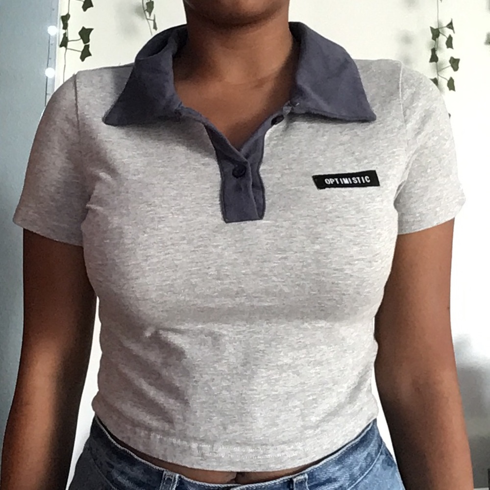Collar polo tee